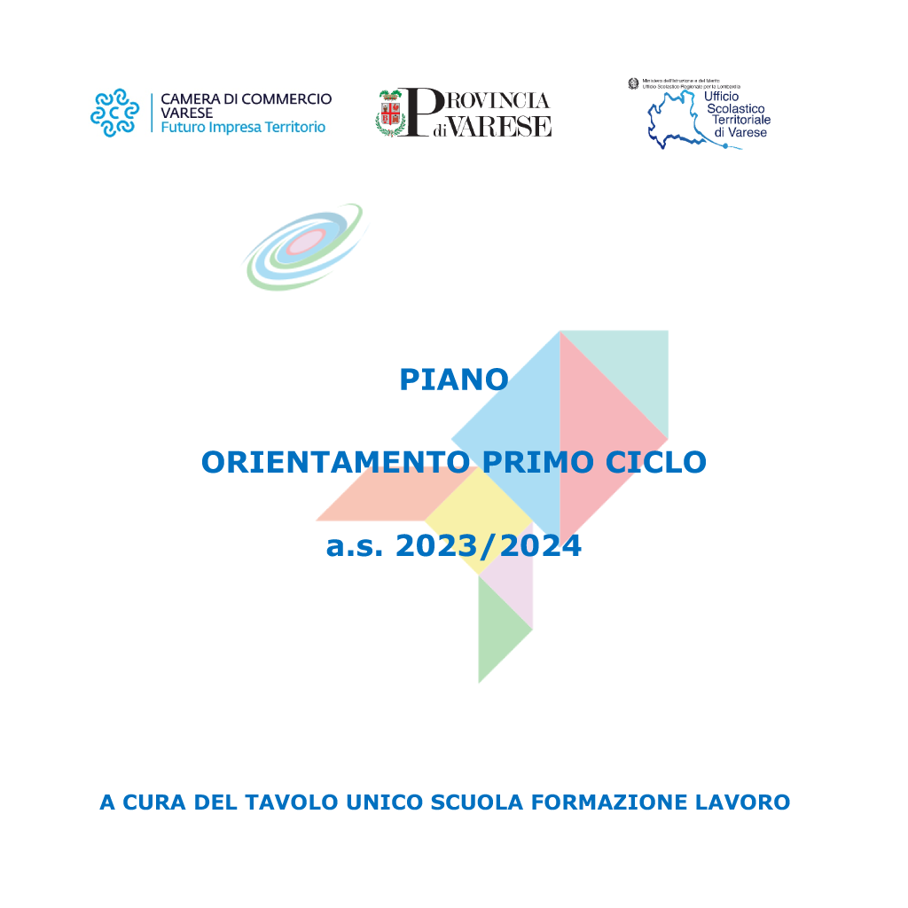 copertina del Piano di orientamento del primo ciclo 2023/24